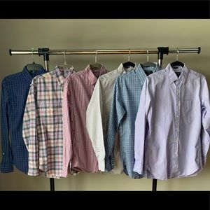 Lot of 6 J Crew button down men’s shirts, size S